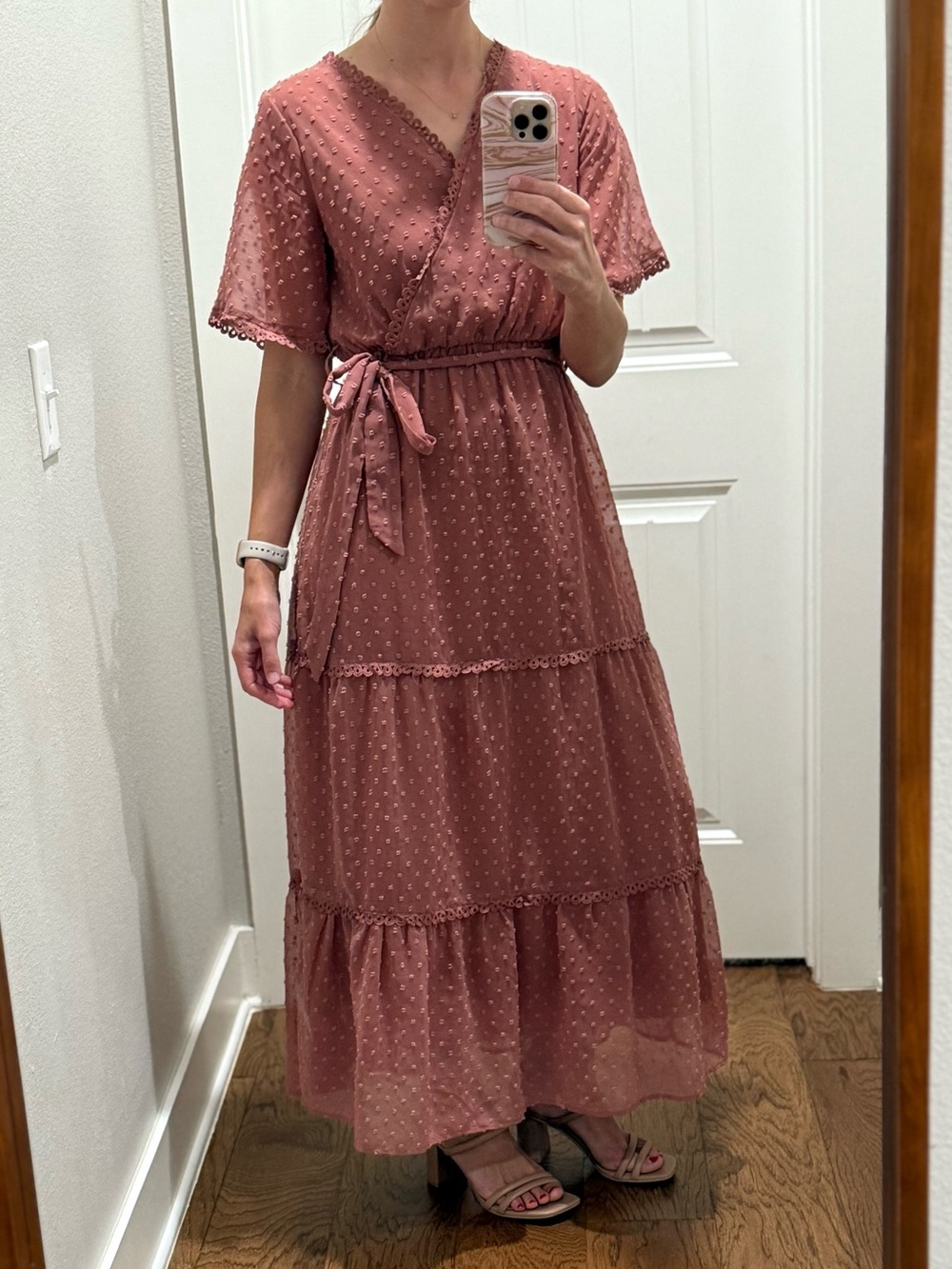 Roolee Women's Dusty Rose Maxi Dress